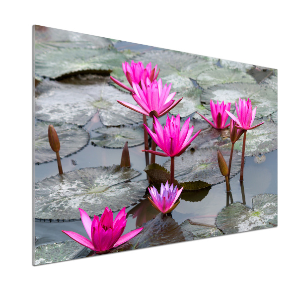 Panel de pared de cocina flor de loto