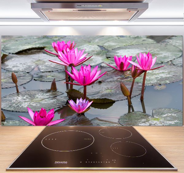 Panel de pared de cocina flor de loto