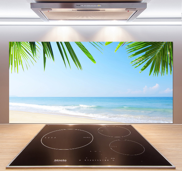 Panel de pared de cocina Playa tropical