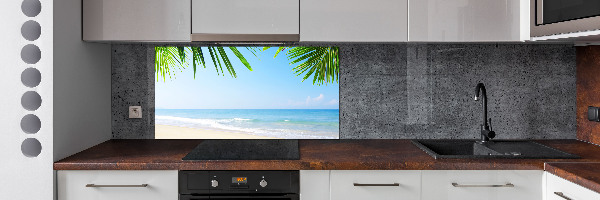 Panel de pared de cocina Playa tropical