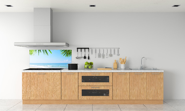 Panel de pared de cocina Playa tropical