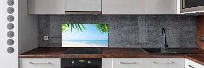 Panel de pared de cocina Playa tropical
