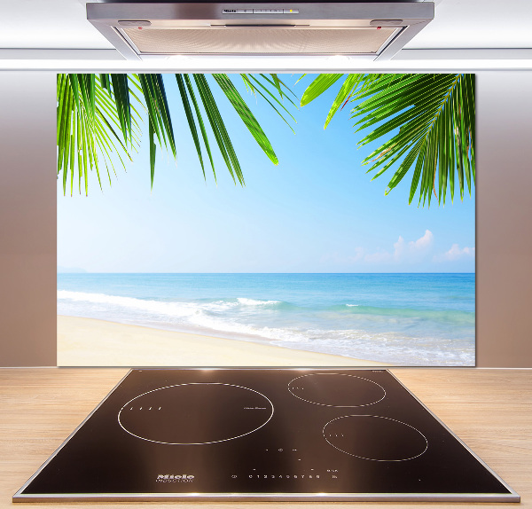 Panel de pared de cocina Playa tropical