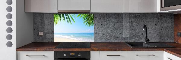 Panel de pared de cocina Playa tropical