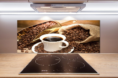 Salpicadero de cocina Una taza de café