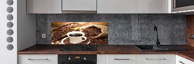 Salpicadero de cocina Una taza de café