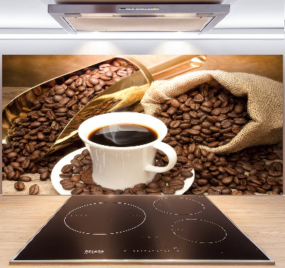 Salpicadero de cocina Una taza de café