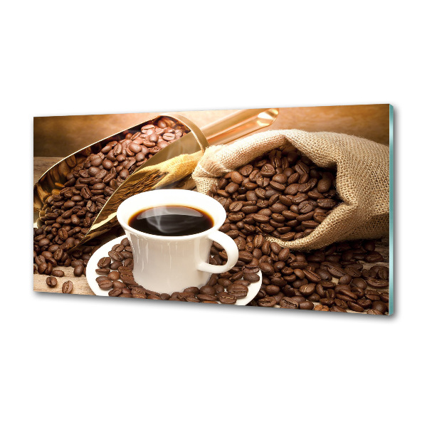 Salpicadero de cocina Una taza de café