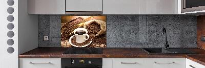 Salpicadero de cocina Una taza de café