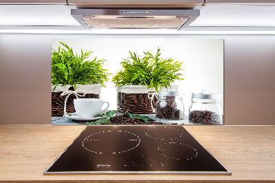 Panel antisalpicaduras Tema de cafetería