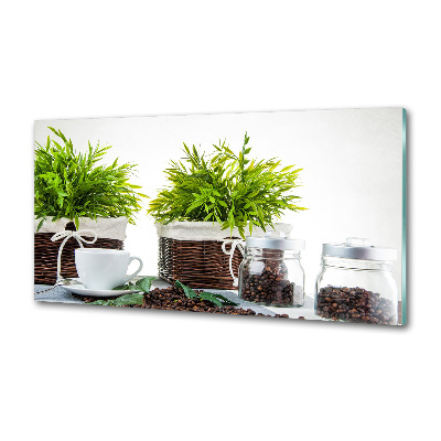 Panel antisalpicaduras Tema de cafetería