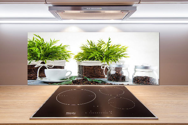 Panel antisalpicaduras Tema de cafetería