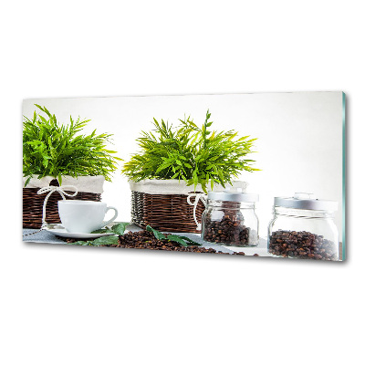 Panel antisalpicaduras Tema de cafetería