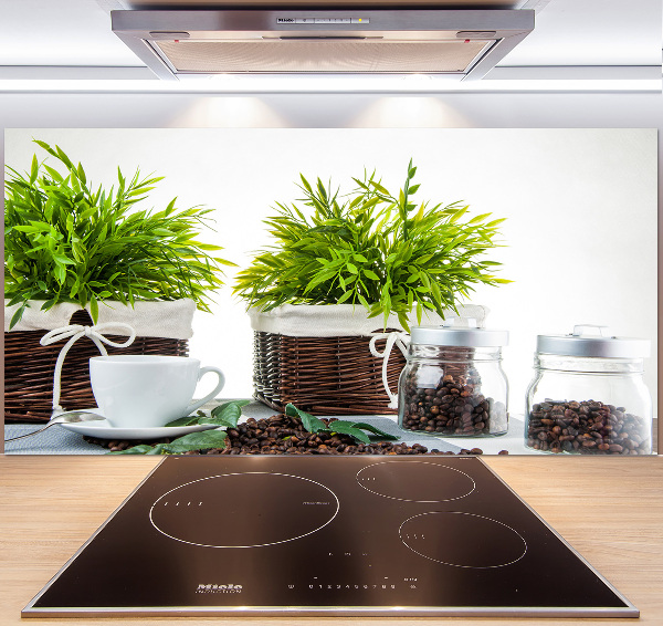 Panel antisalpicaduras Tema de cafetería