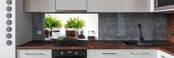 Panel do kuchni Motyw domu z kawą