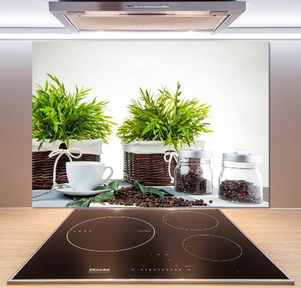 Panel antisalpicaduras Tema de cafetería