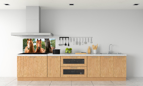 Panel para cocina Tres caballos