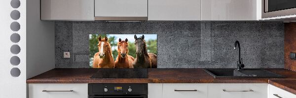 Panel para cocina Tres caballos