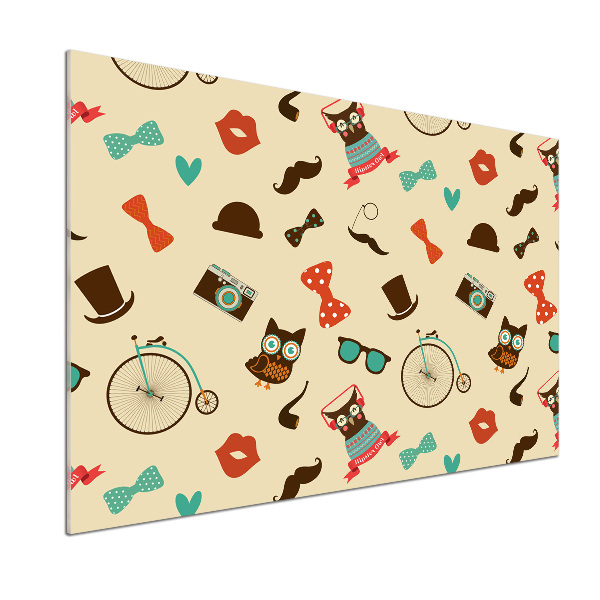 Panel antisalpicaduras Búhos hipster