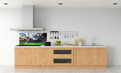 Panel de pared de cocina Un jugador de fútbol en el estadio.