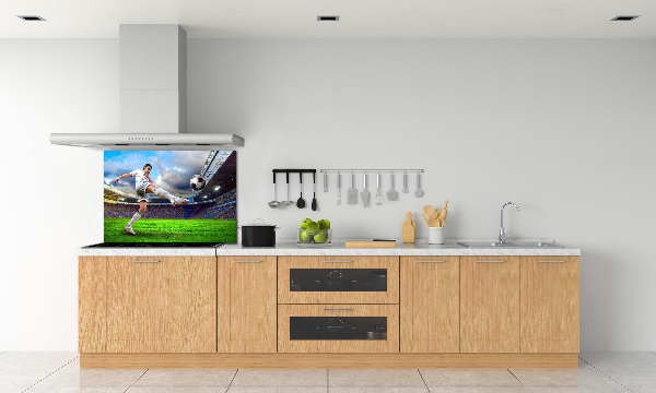 Panel lacobel Piłkarz na stadionie