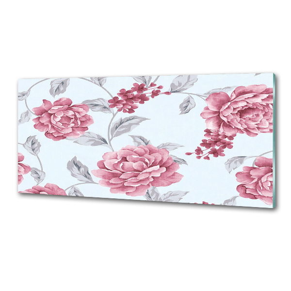 Panel de pared de cocina Peonías