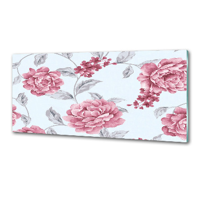 Panel de pared de cocina Peonías