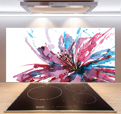 Salpicadero de cocina Flor abstracta