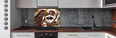 Salpicadero de cocina Una taza de café