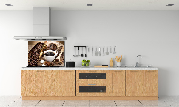 Salpicadero de cocina Una taza de café