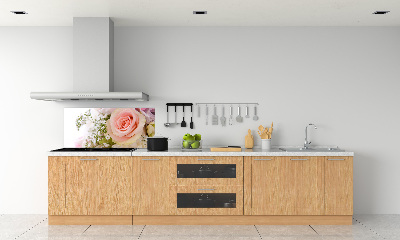 Salpicadero de cocina Un ramo de flores