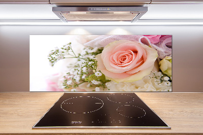 Salpicadero de cocina Un ramo de flores