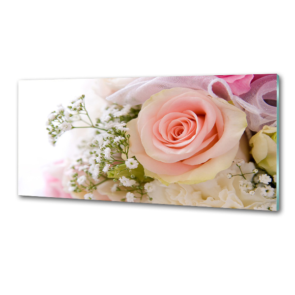 Salpicadero de cocina Un ramo de flores