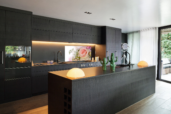 Salpicadero de cocina Un ramo de flores