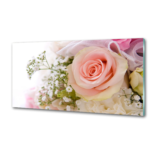 Salpicadero de cocina Un ramo de flores