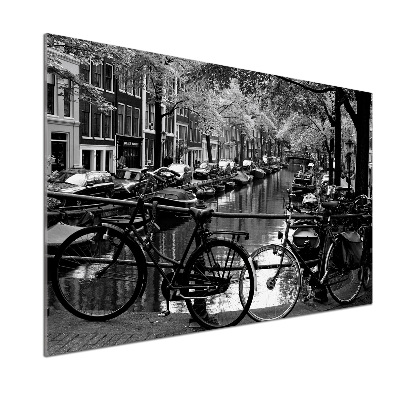 Panel para cocina Bicicletas de Ámsterdam