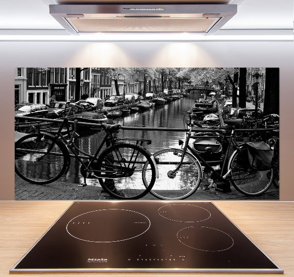 Panel para cocina Bicicletas de Ámsterdam