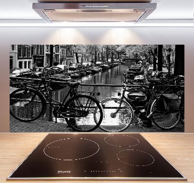 Panel para cocina Bicicletas de Ámsterdam