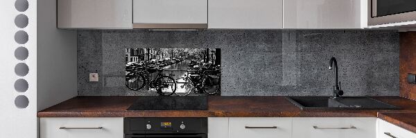 Panel para cocina Bicicletas de Ámsterdam