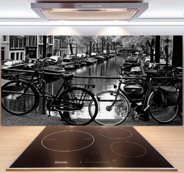 Panel para cocina Bicicletas de Ámsterdam