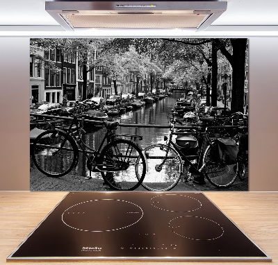 Panel para cocina Bicicletas de Ámsterdam