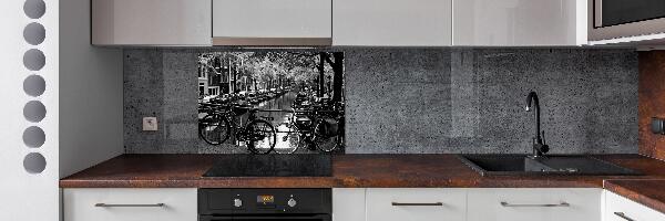 Panel para cocina Bicicletas de Ámsterdam