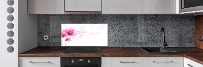 Panel antisalpicaduras Flor rosa