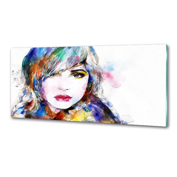 Panel de pared de cocina Rostro de mujer