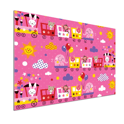 Panel para cocina Animales en el tren