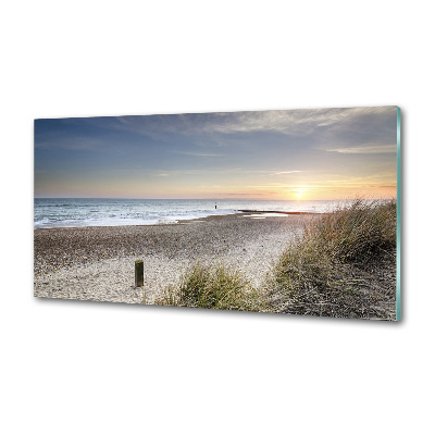 Panel antisalpicaduras Atardecer y dunas