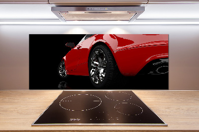 Panel para cocina coche rojo