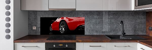 Panel para cocina coche rojo