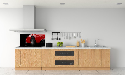 Panel para cocina coche rojo