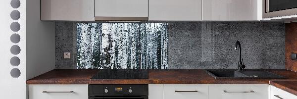 Panel de pared de cocina abedules